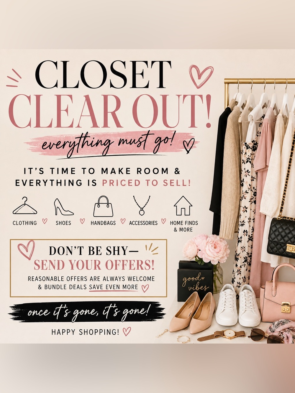 🚨 Closet Clear Out! Everything Must Go! 🚨